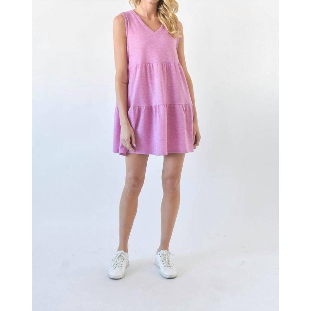 NEW SEW IN LOVE babydoll tank dress in pink